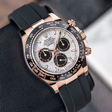 rolex daytona rose gold meteorite retail price|Rolex daytona meteorite price.